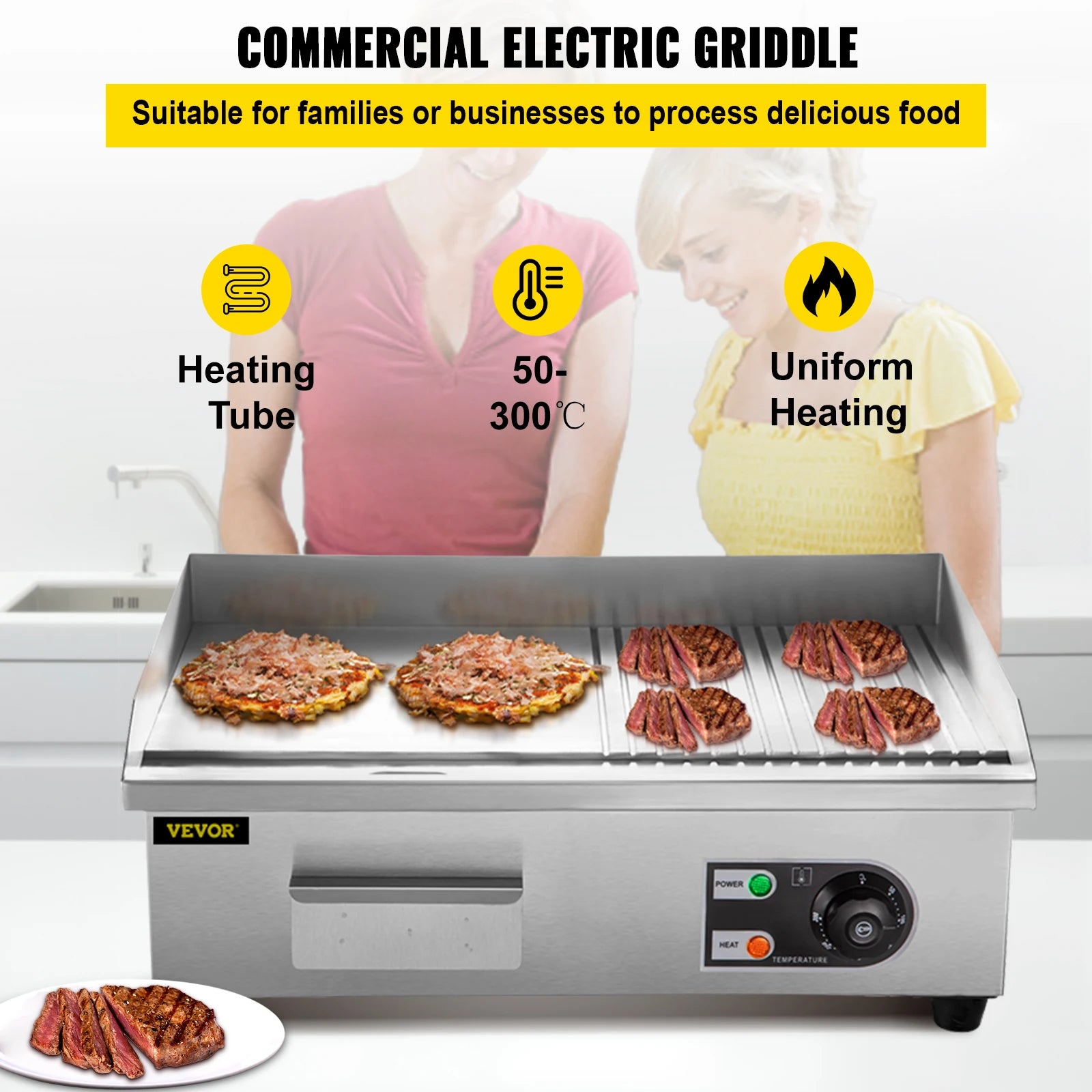 Electric Countertop Griddle