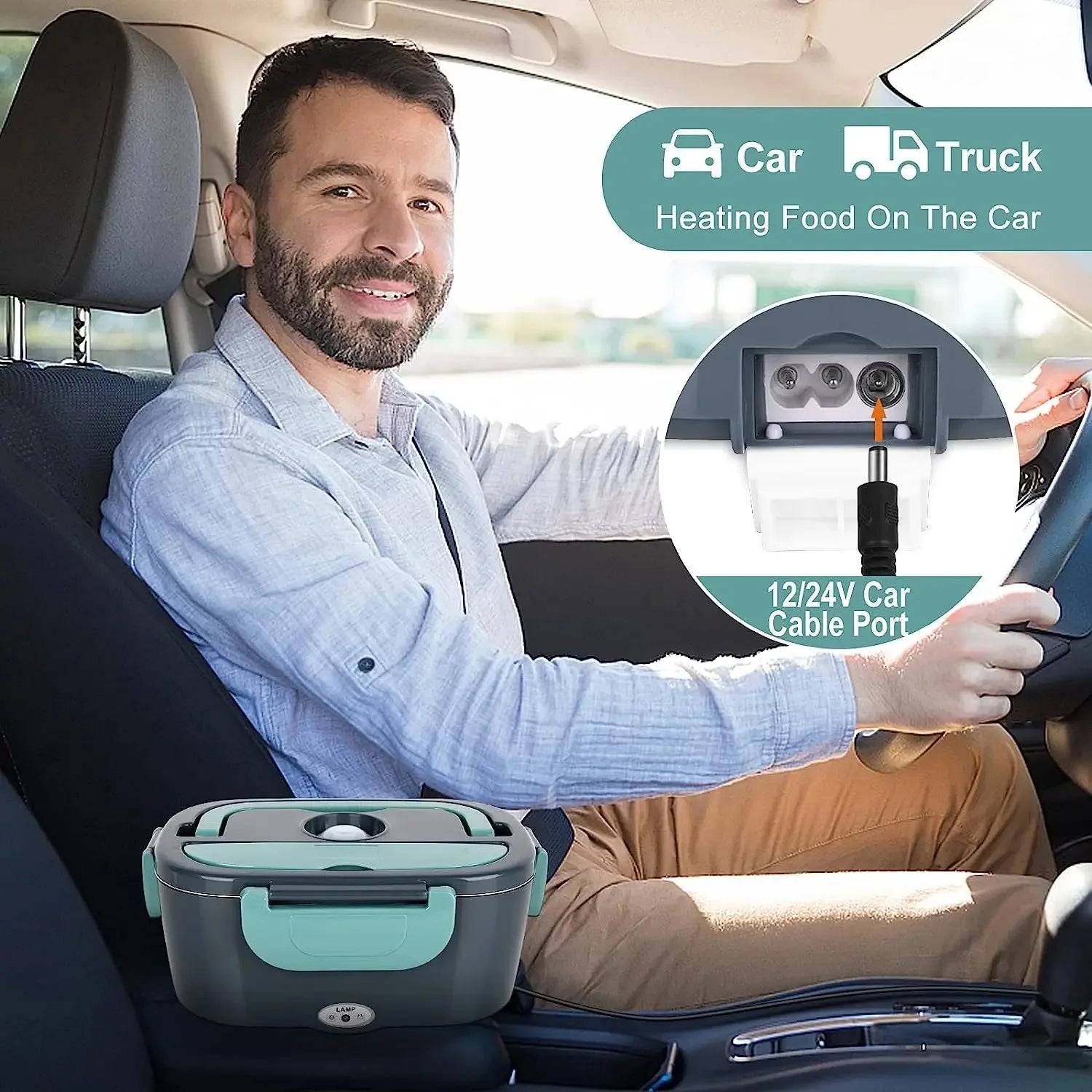 Electric Lunch Box Food Warmer Portable