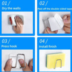 Kitchen Wall Hooks Accessories Storage Organizer