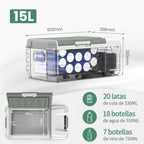 Alpicool-15L Portable Car Refrigerator Mini Fridge