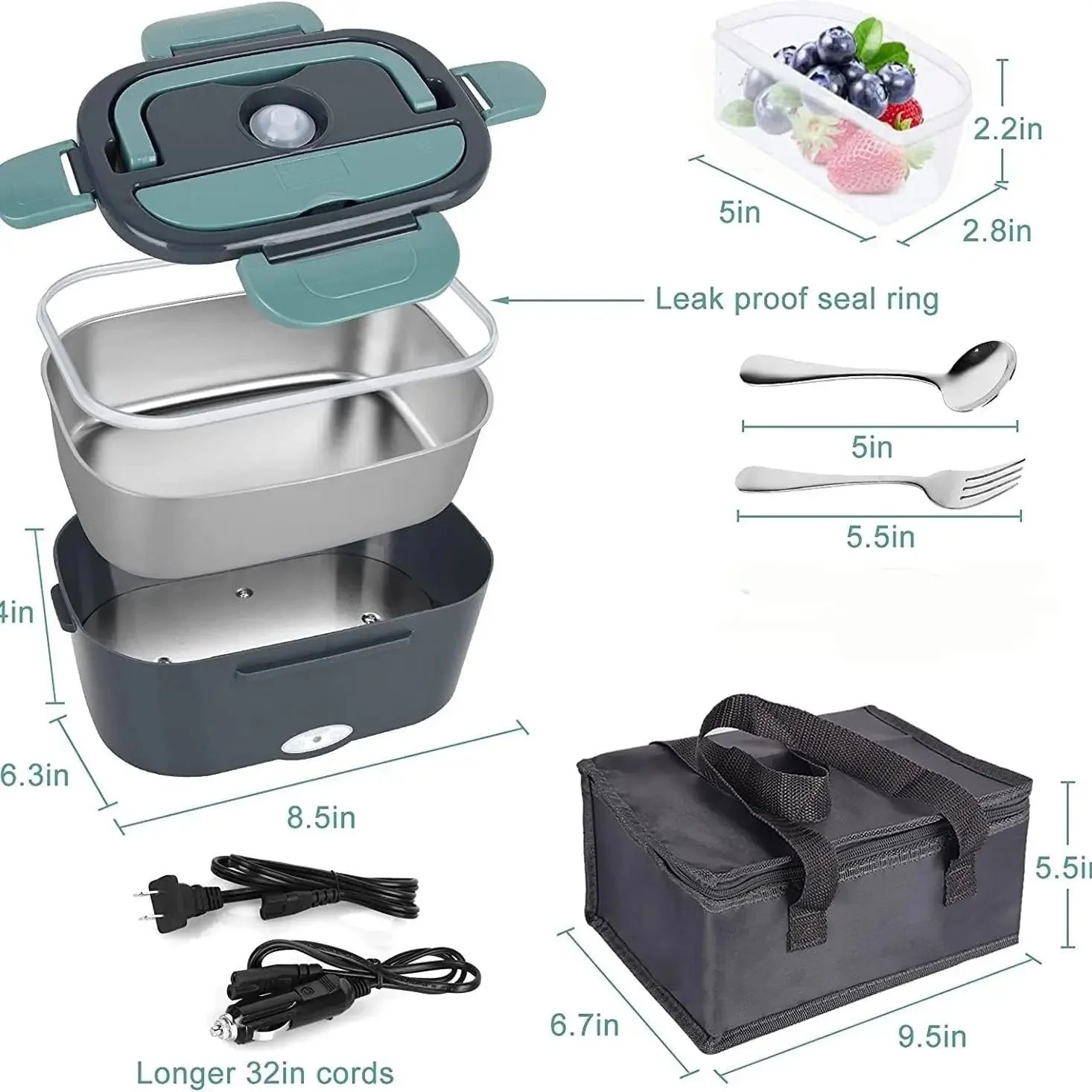 Electric Lunch Box Food Warmer Portable