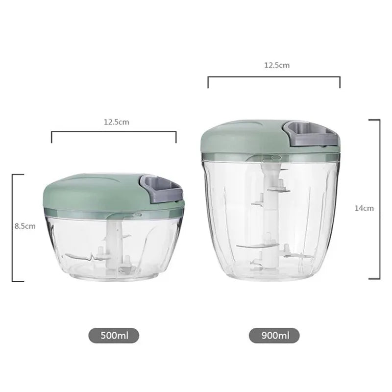 500/900ML Manual Chopper Rotate